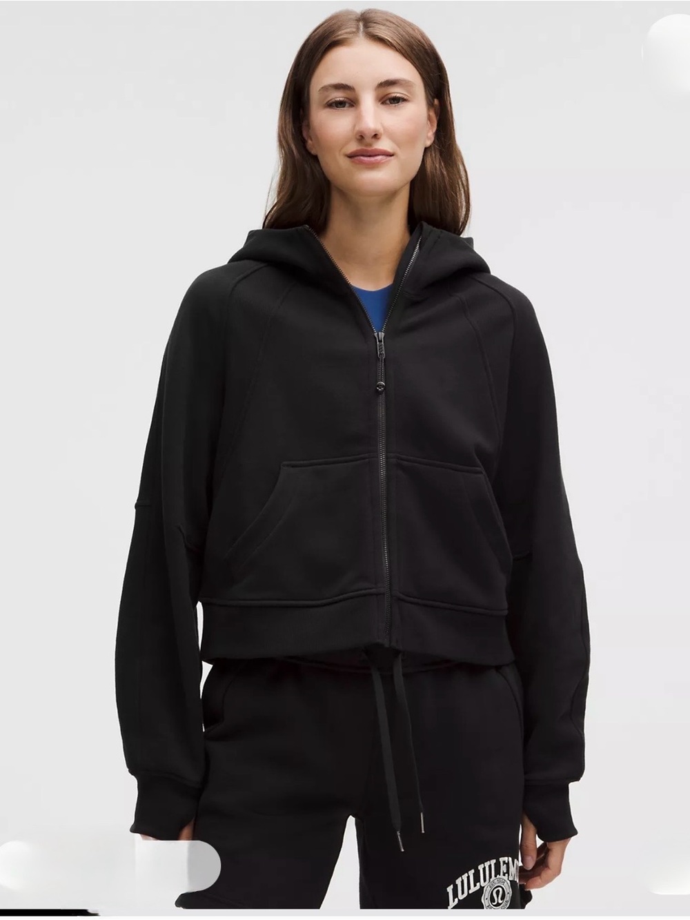 lululemon athletica Black Scuba Oversized Full-Zip Hoodie